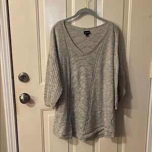 Torrid Light Gray Knit Top